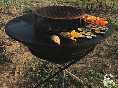 Argentine iron griddle, plancha para asados